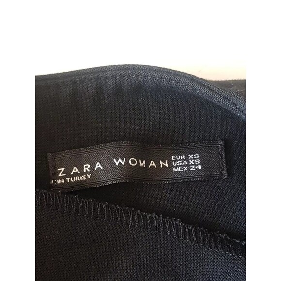 Zara Womens Dress Size XS Black Mini Short Sleeve Short Corporate Work Office - Picture 6 of 16